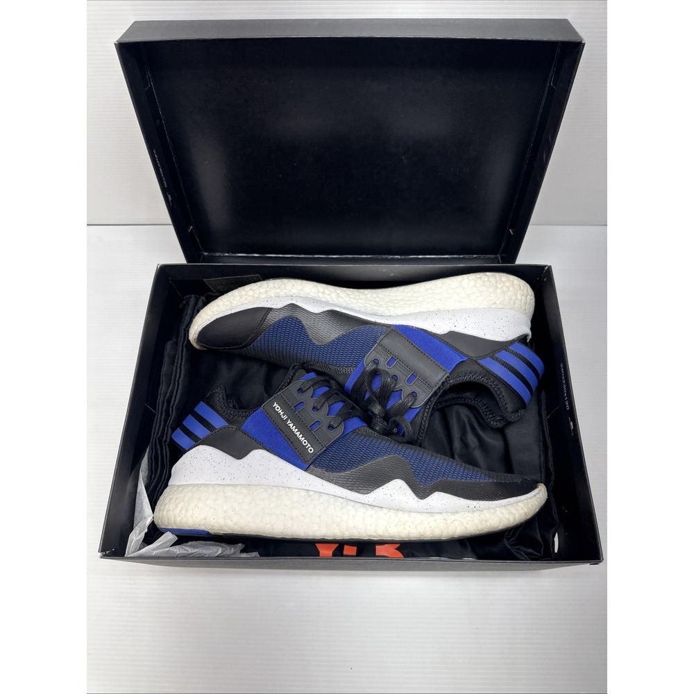 Adidas Y-3 Retro Boost, Electric Blue/Black, Men's Size 10.5, Low-Top Sneakers